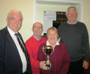 Evening League winners - Carolie Brookes, Malcolm Panter & Kevin Costello